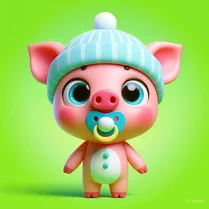 Play Pig Pigotchi. Grow a pig! My pet - Free Math Game