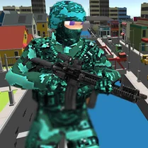 Play Pixel Combat Multiplayer FPS - Free Math Game