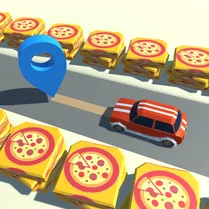 Play Pizza delivery 3D - Jeu de mathématiques gratuit