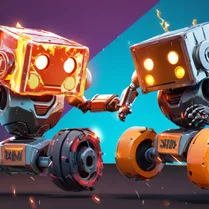 Play Robot battle in the arena