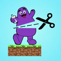 Play Slice up Grimace Shake!