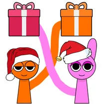 Play Sprunki Christmas Draw the Path