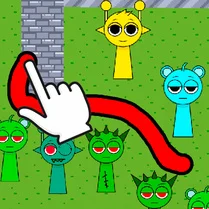 Play Sprunki - Draw a defense against zombies - Free Math Game
