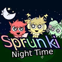 Play Sprunki Night Time - Free Math Game