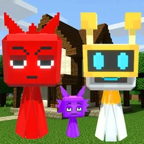 Play Sprunki Protect the village! - Free Math Game
