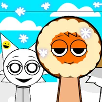Play Sprunki snow day - Jeu de mathématiques gratuit