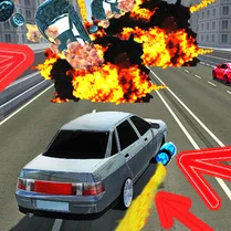 Play Traffic Racer with guns on the car - لعبة الرياضيات المجانية