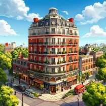 Play We build a hotel - Jeu de mathématiques gratuit