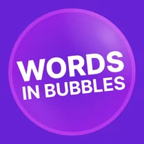 Play Words in bubbles
